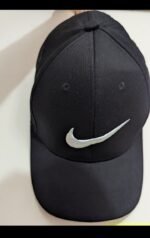 Mens Black Cap with Iconic Swoosh Logo | Cap for Men - Image 2
