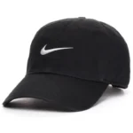 Mens Black Cap with Iconic Swoosh Logo | Cap for Men