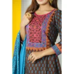Exclusive Cotton Three-Piece Set Suchandra Three Piece by Mehzin for Girls & Women - Image 4